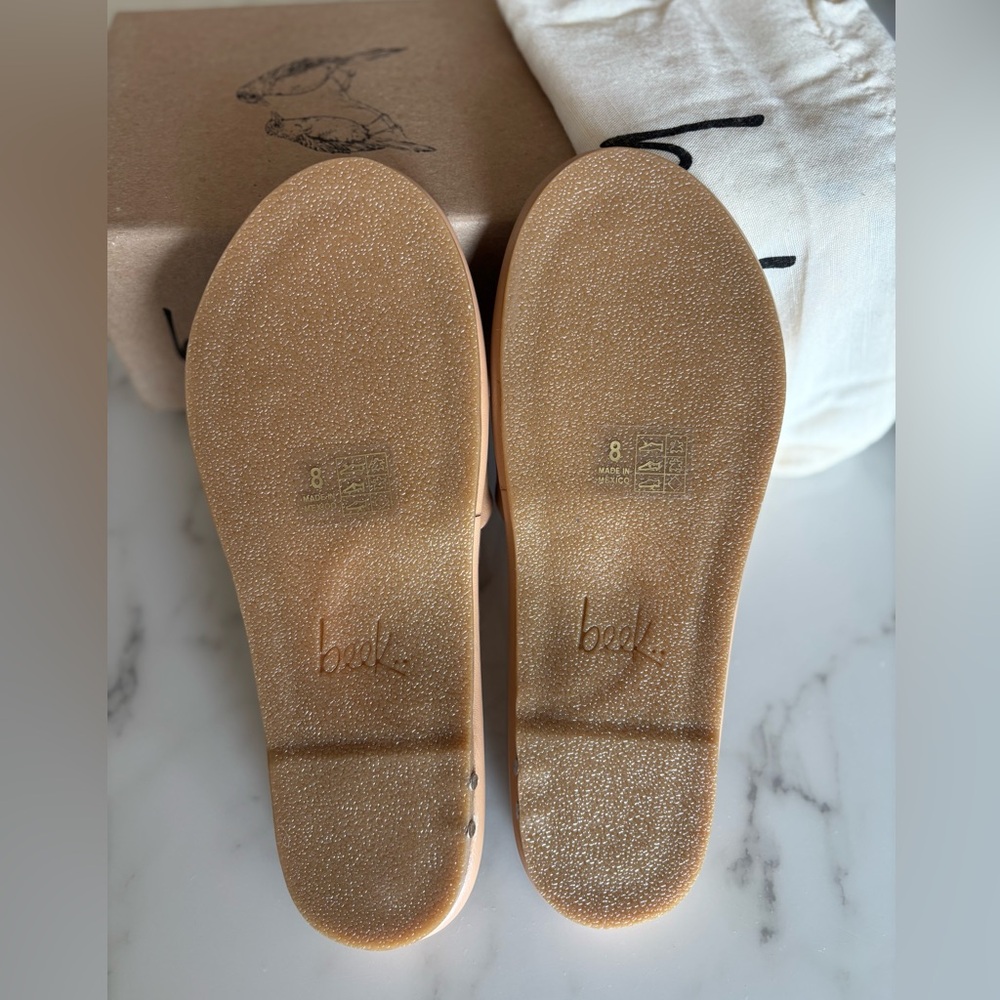 beek Tan Padded Slide Sandals - Picture 3 of 4